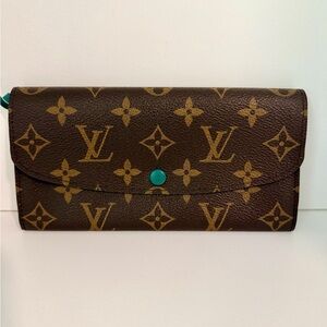 Louis Vuitton Brown and Gold Monogram Wallet
